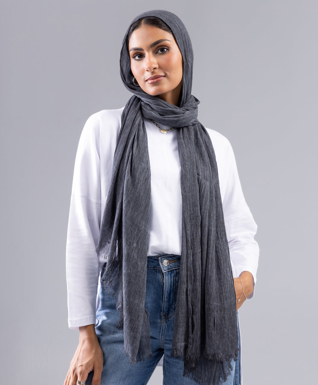 Marble Linen Scarf