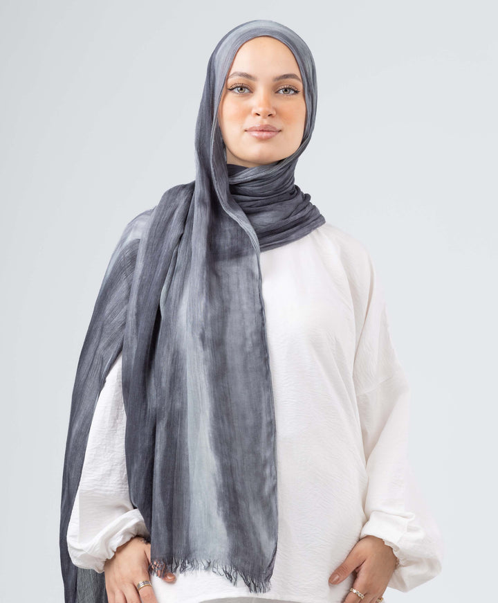 Tie Dye Linen Scarf