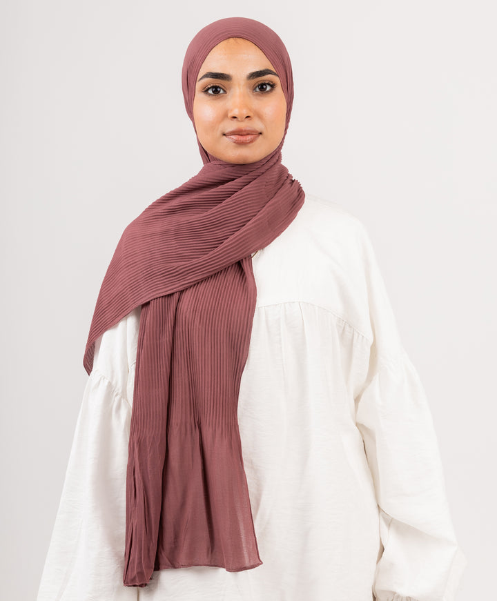 Pleated Chiffon Scarf