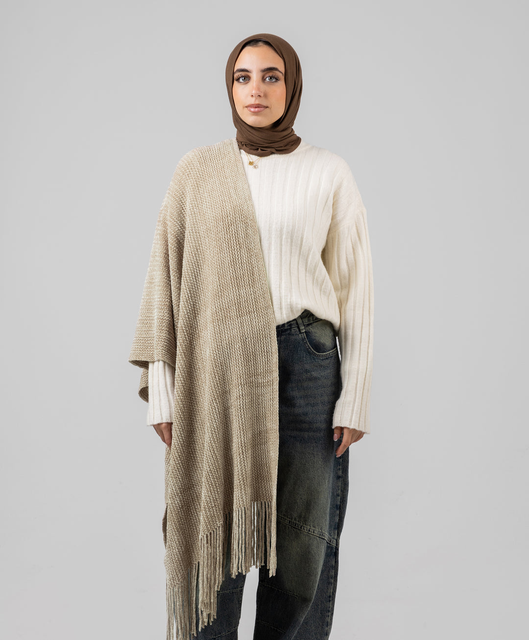 Knitted Winter Shawl