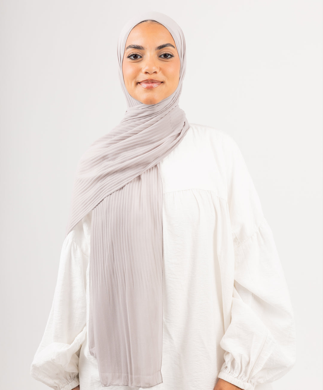 Pleated Chiffon Scarf