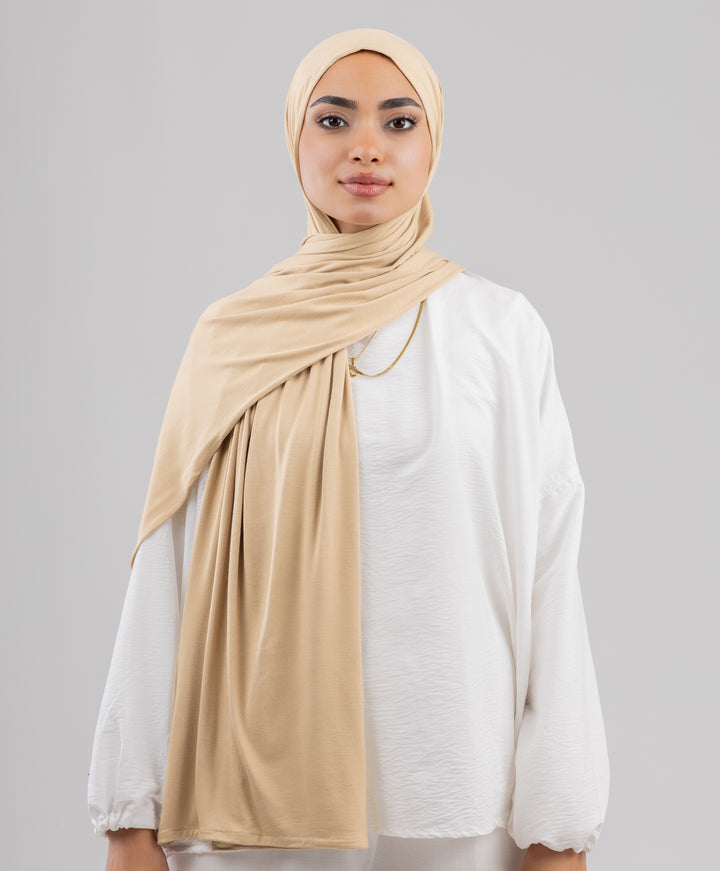 Plain Cotton Lycra Scarf