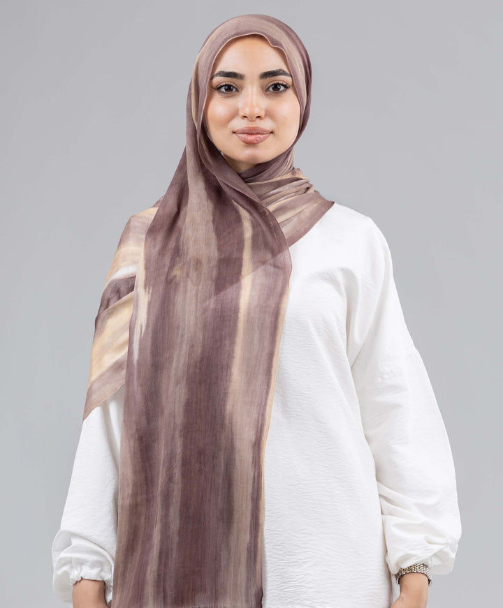 Tie Dye Linen Scarf