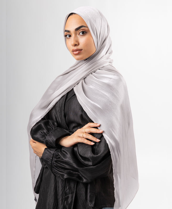 Organza Crinkle Satin Scarf