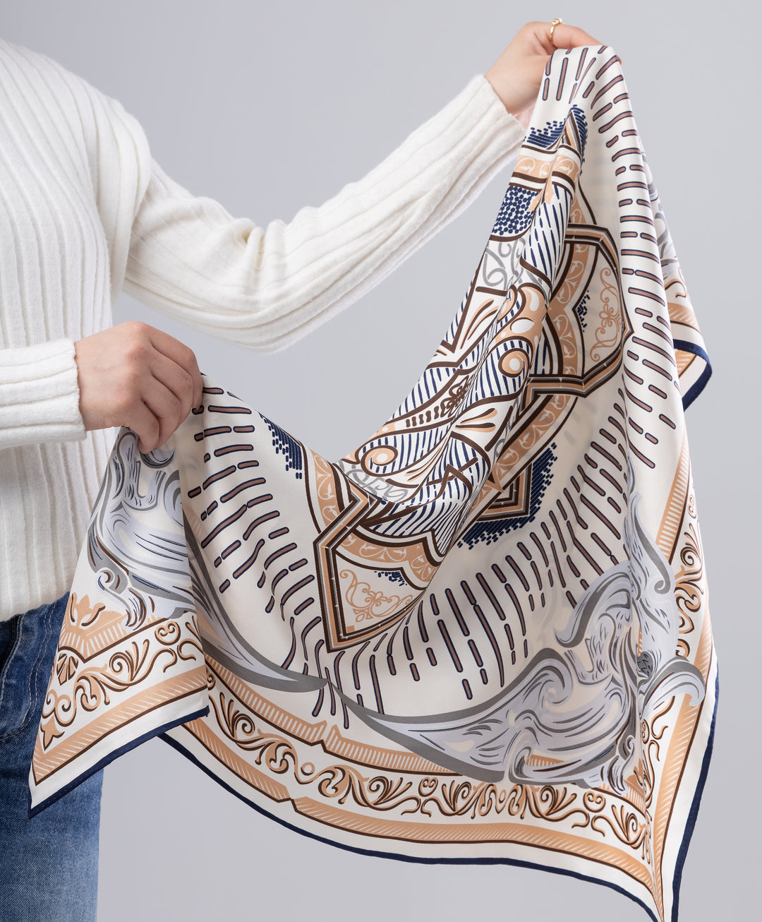 Luxury Silk Square Scarf