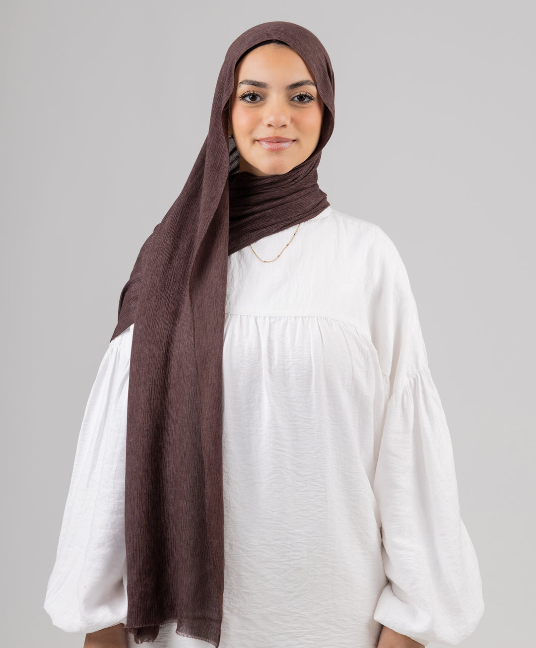 Foggy Marble Tassels Cotton Scarf