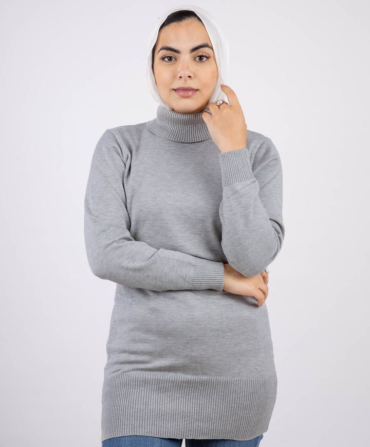 Long Modest Basic Fit Pullover