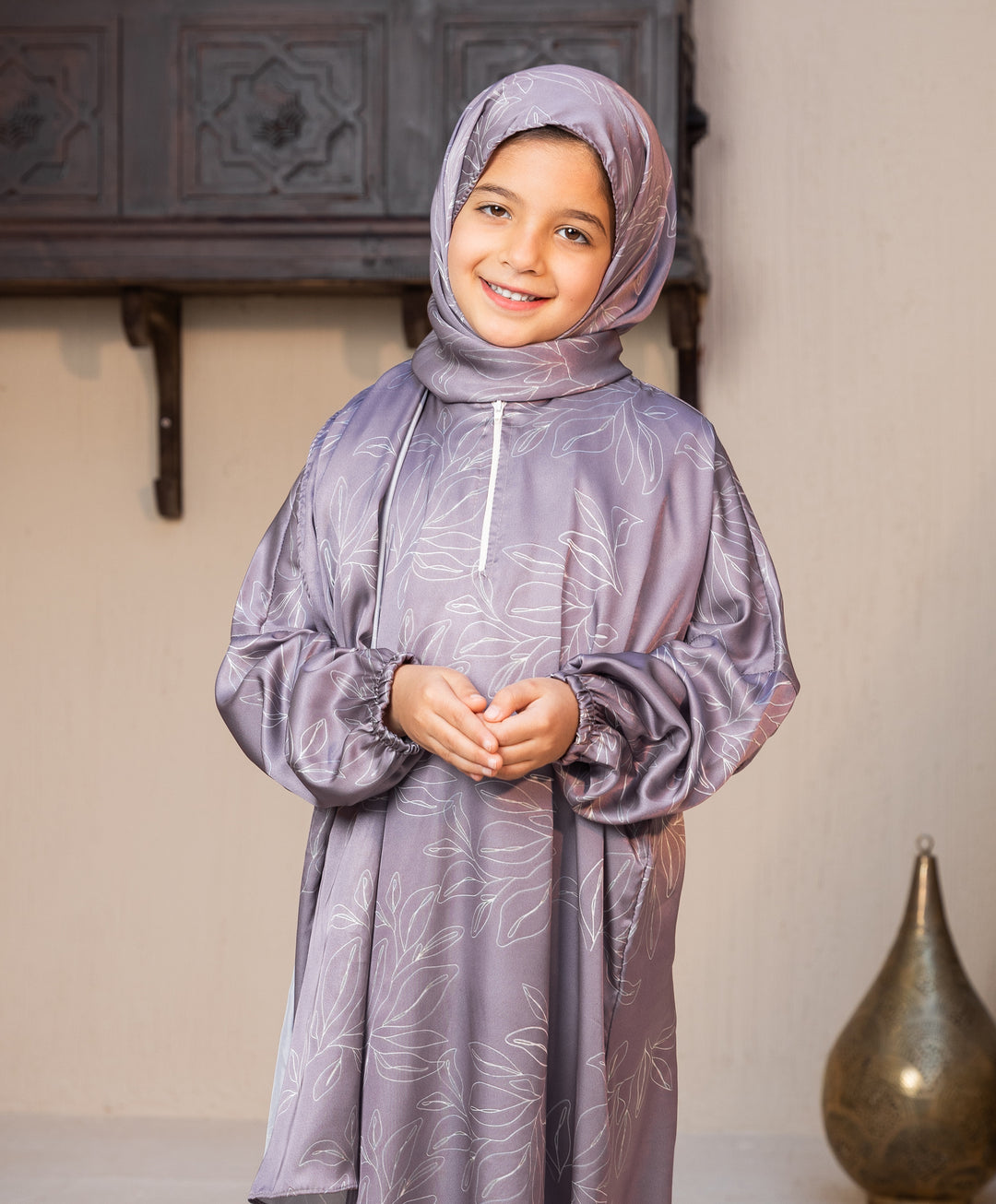 Floral Satin Kids Isdal