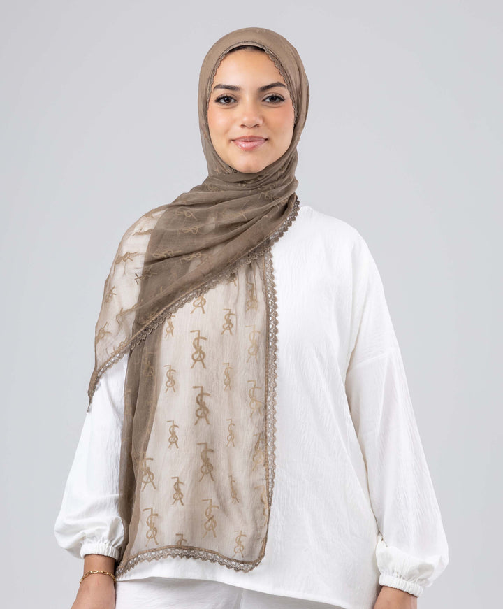 Lace Luxe Crinkle Scarf