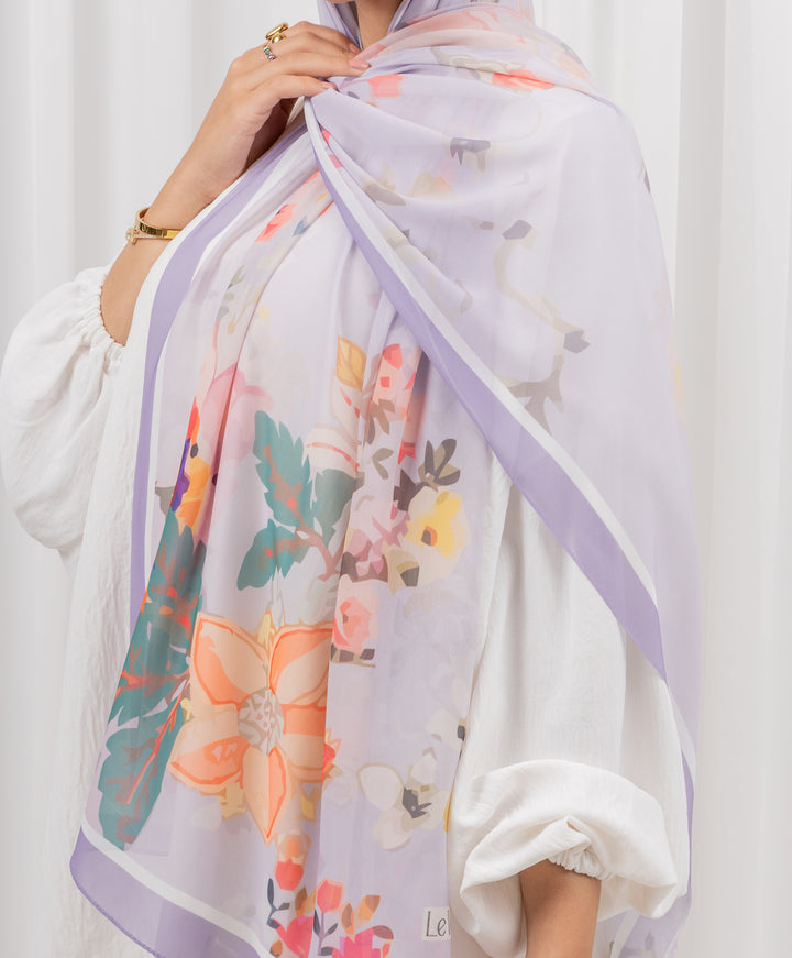 Lilac Luxe Chiffon Scarf