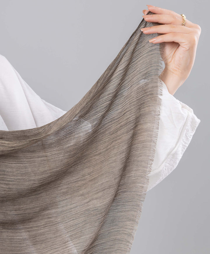 Fluffy Linen Marble Scarf