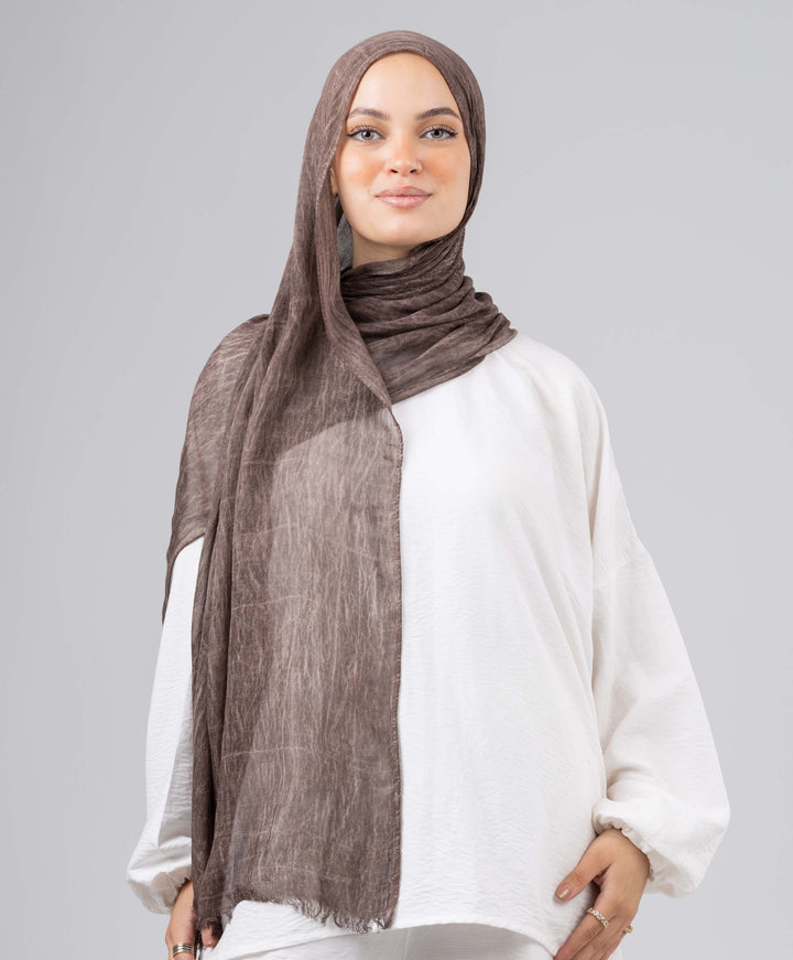 Bamboo Cotton Crushed Scarf