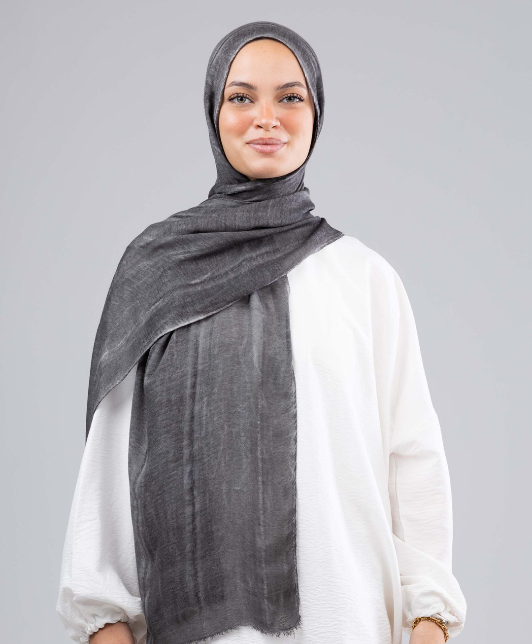 Lined Marble Cotton Scarf