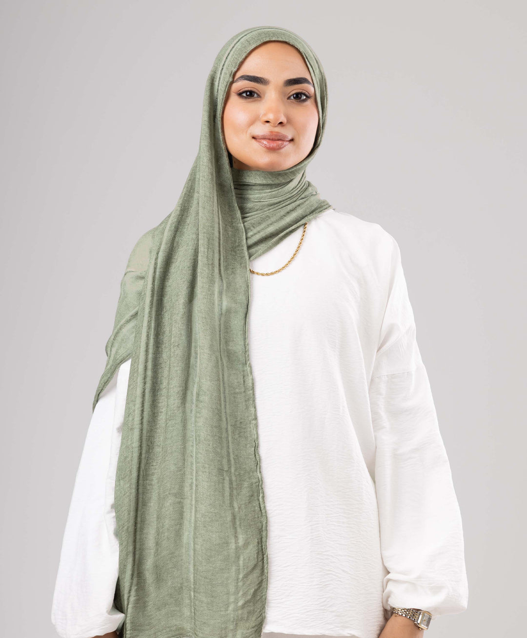 Hazy Linen Marble Scarf
