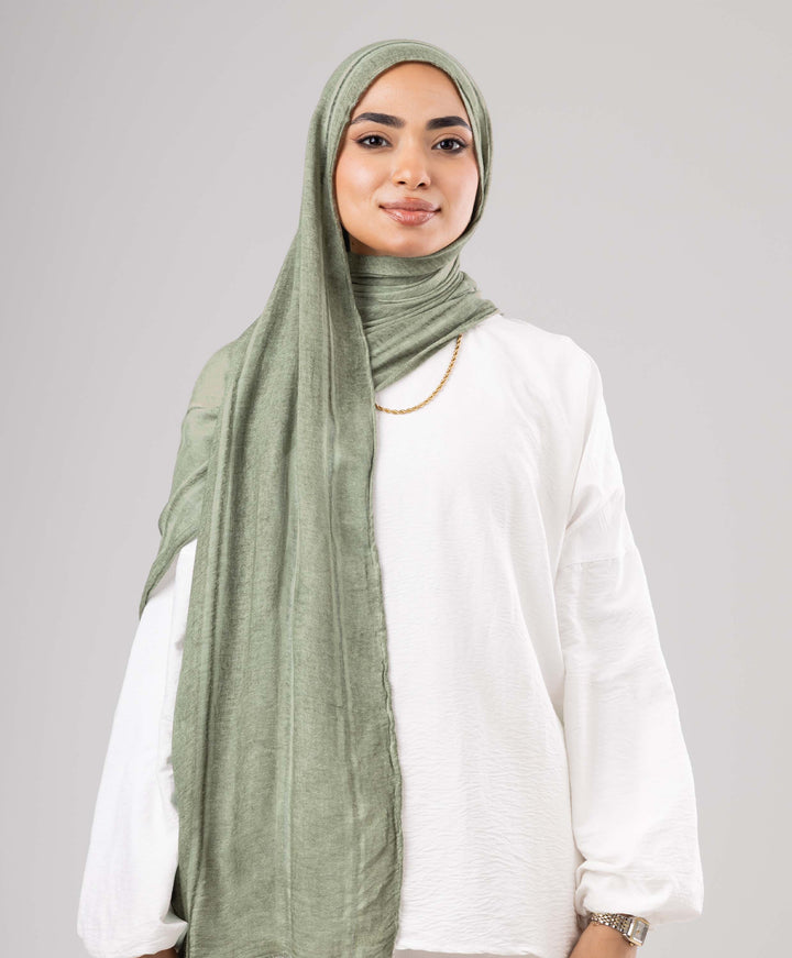 Hazy Linen Marble Scarf