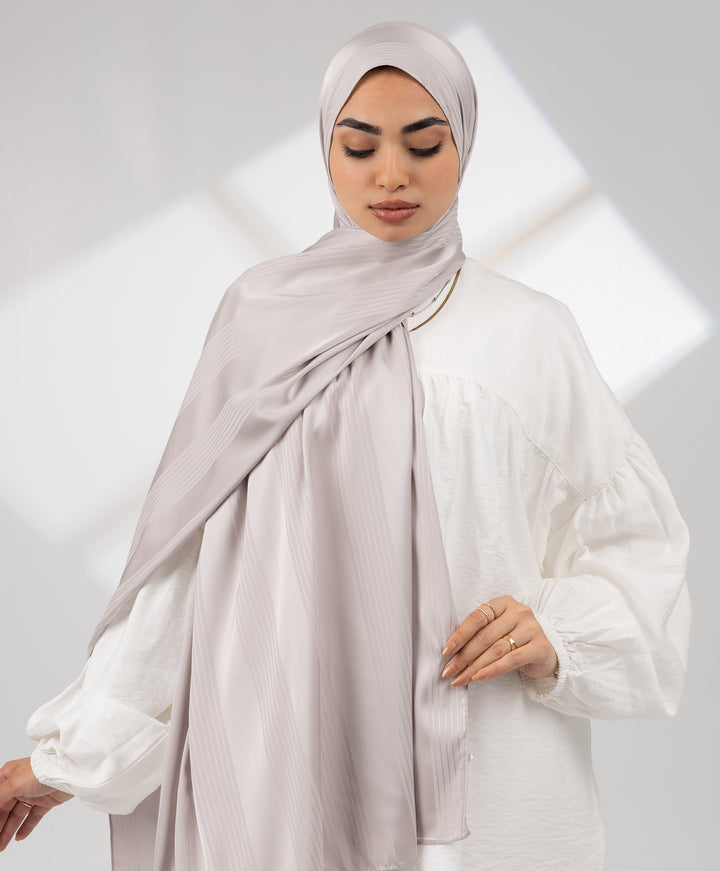 Striped Satin Scarf