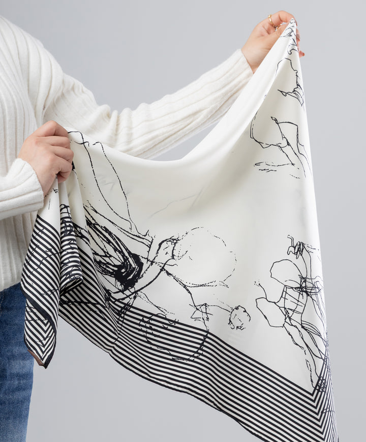 Luxury Silk Square Scarf