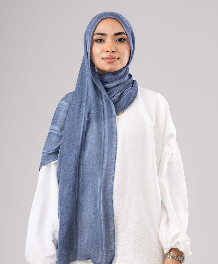 Hazy Linen Marble Scarf