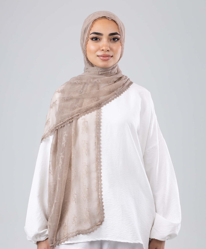 Lace Luxe Crinkle Scarf
