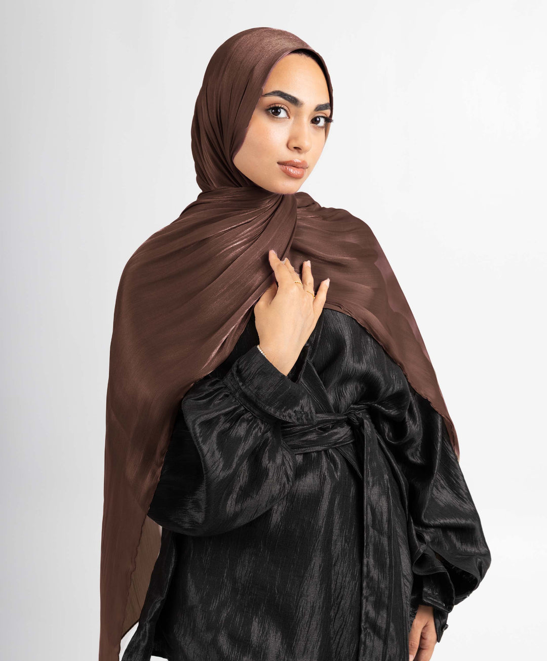 Organza Crinkle Satin Scarf