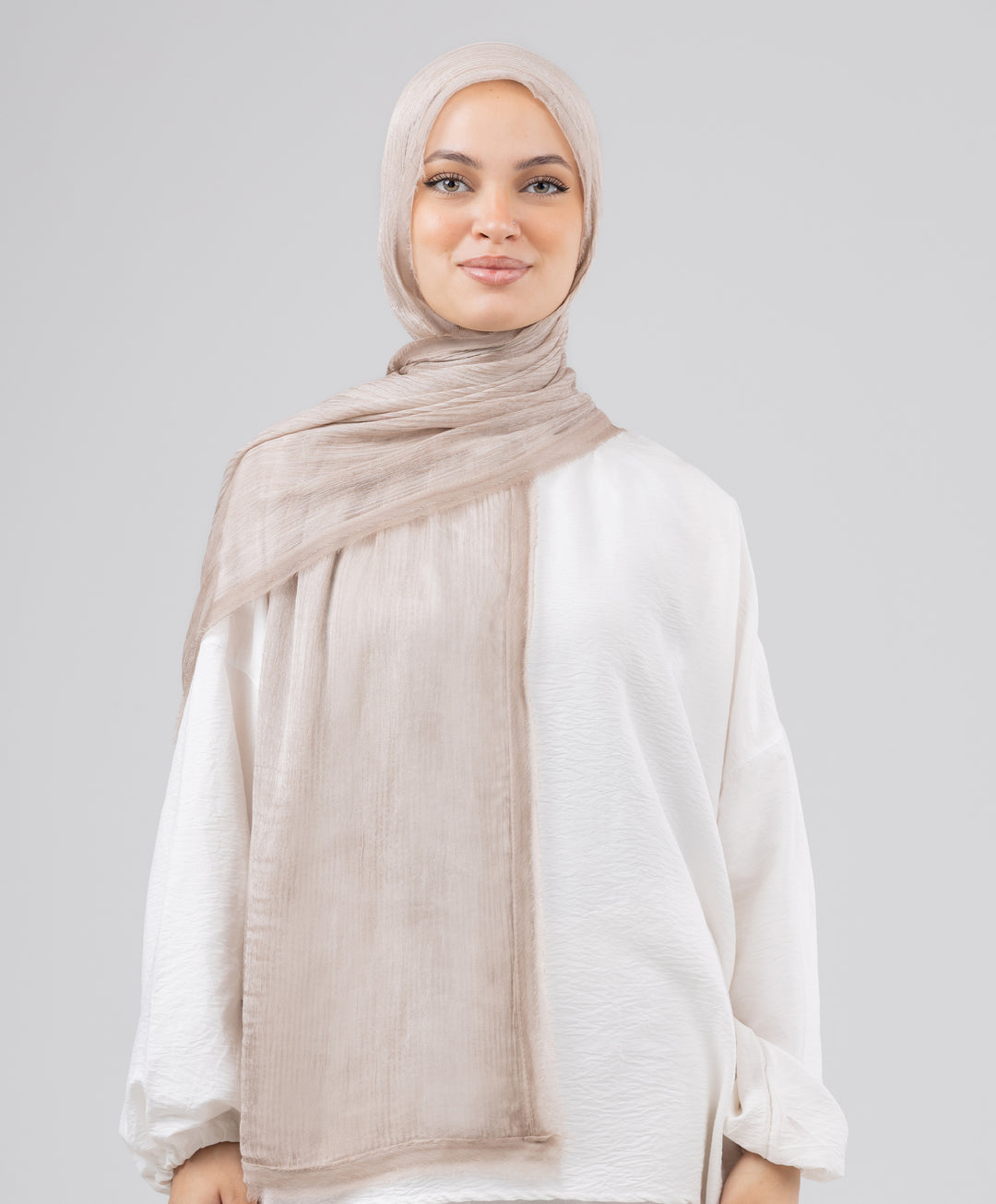 Silk Linen Line Scarf