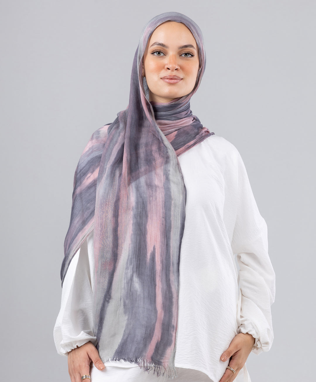 Tie Dye Linen Scarf