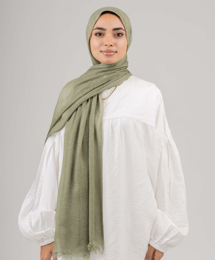 Cozy Marble Linen Scarf