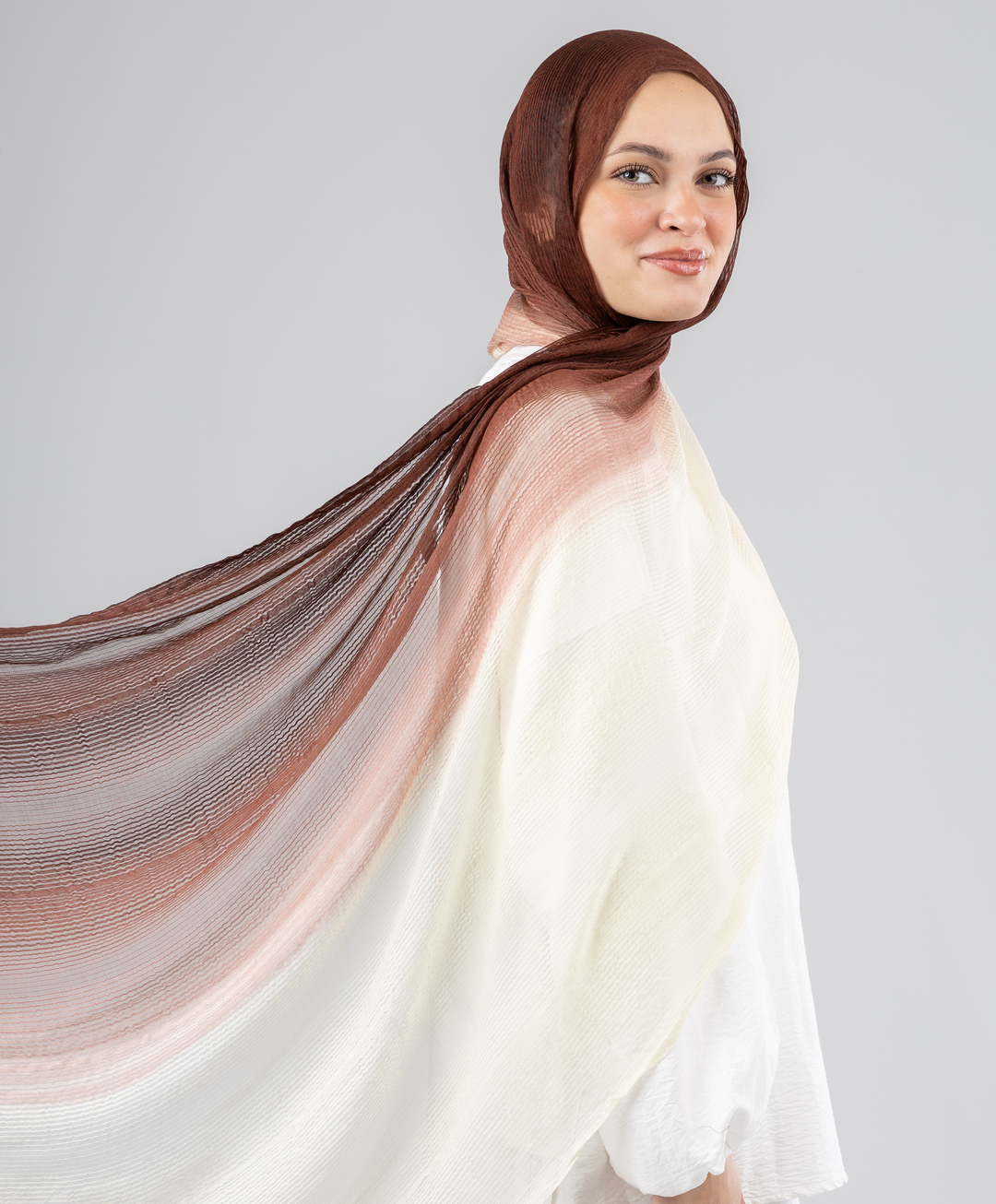 Soft Gradient Cotton Scarf