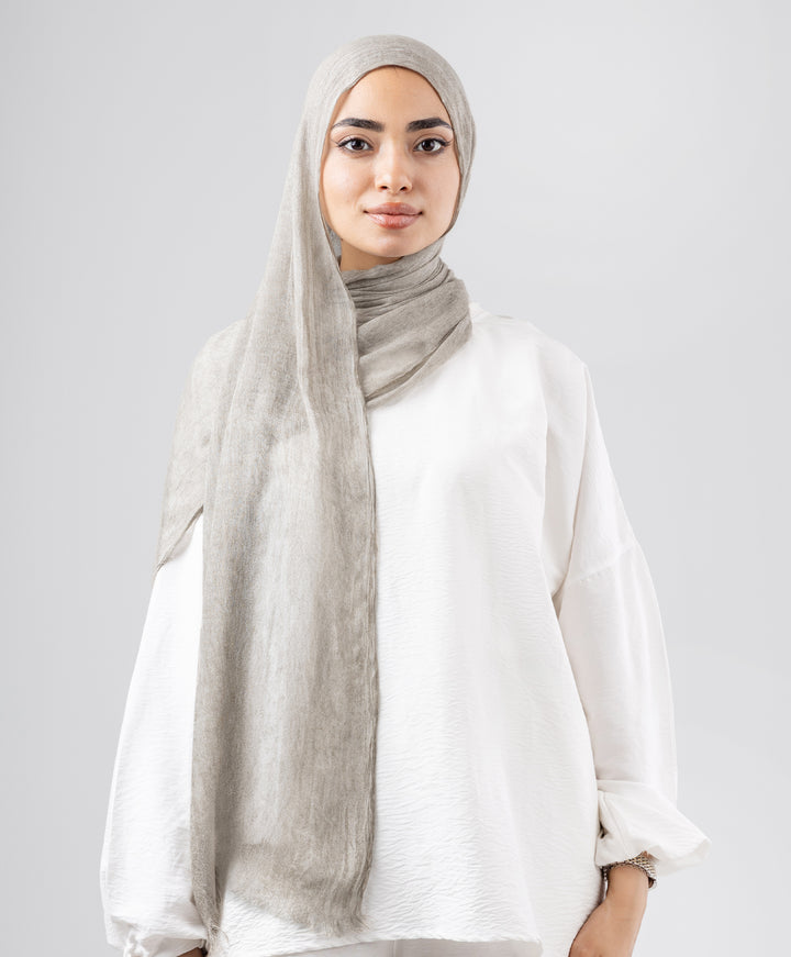Elegance Crinkled Cotton Scarf