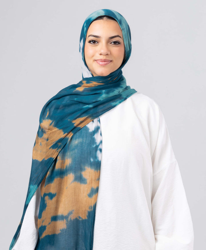 Watercolor Linen Scarf