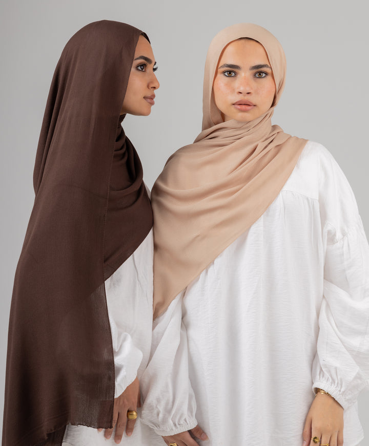 Elegant Cotton Crinkle Scarf