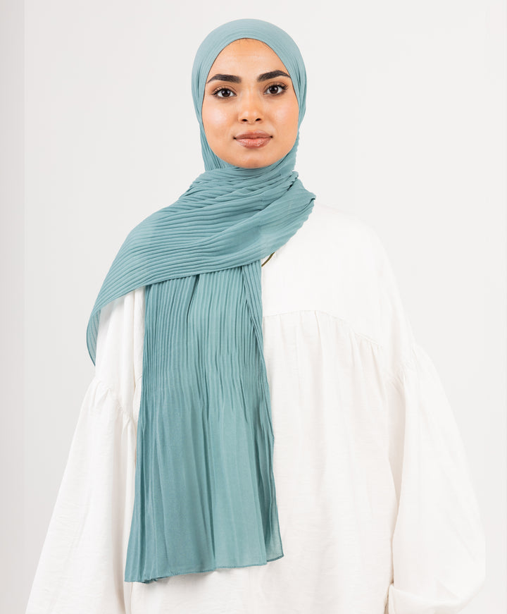 Pleated Chiffon Scarf