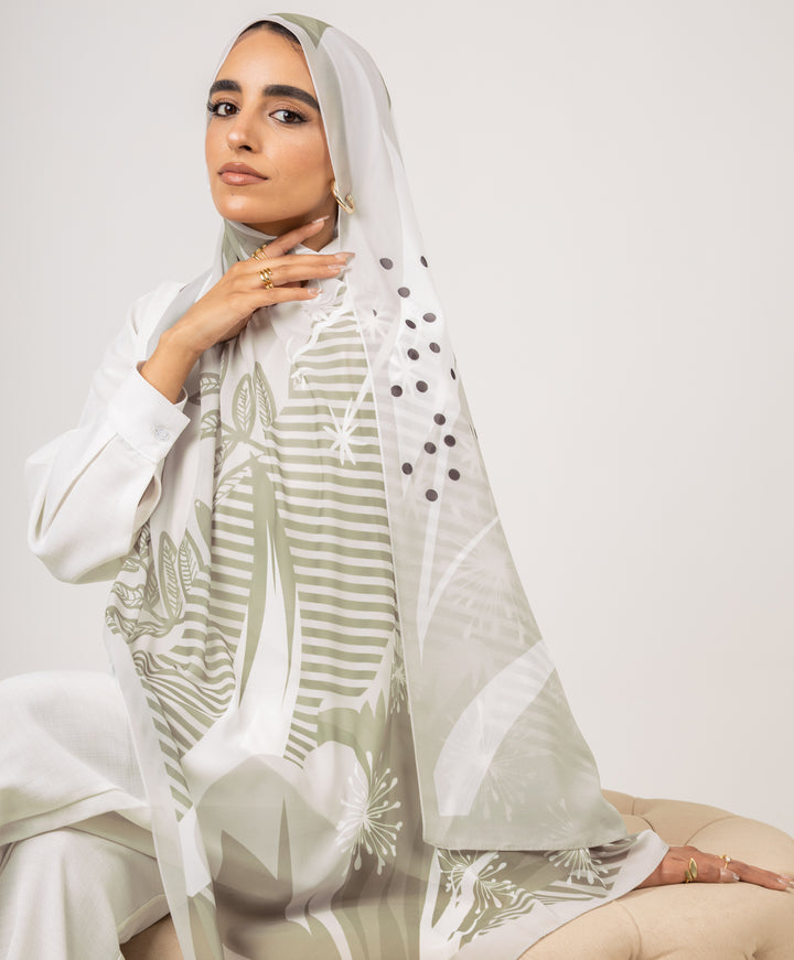 Sage Stripe Scarf