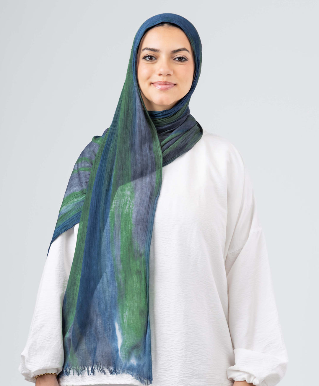 Tie Dye Linen Scarf