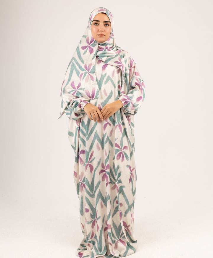 Zigzag Bloom Satin Isdal