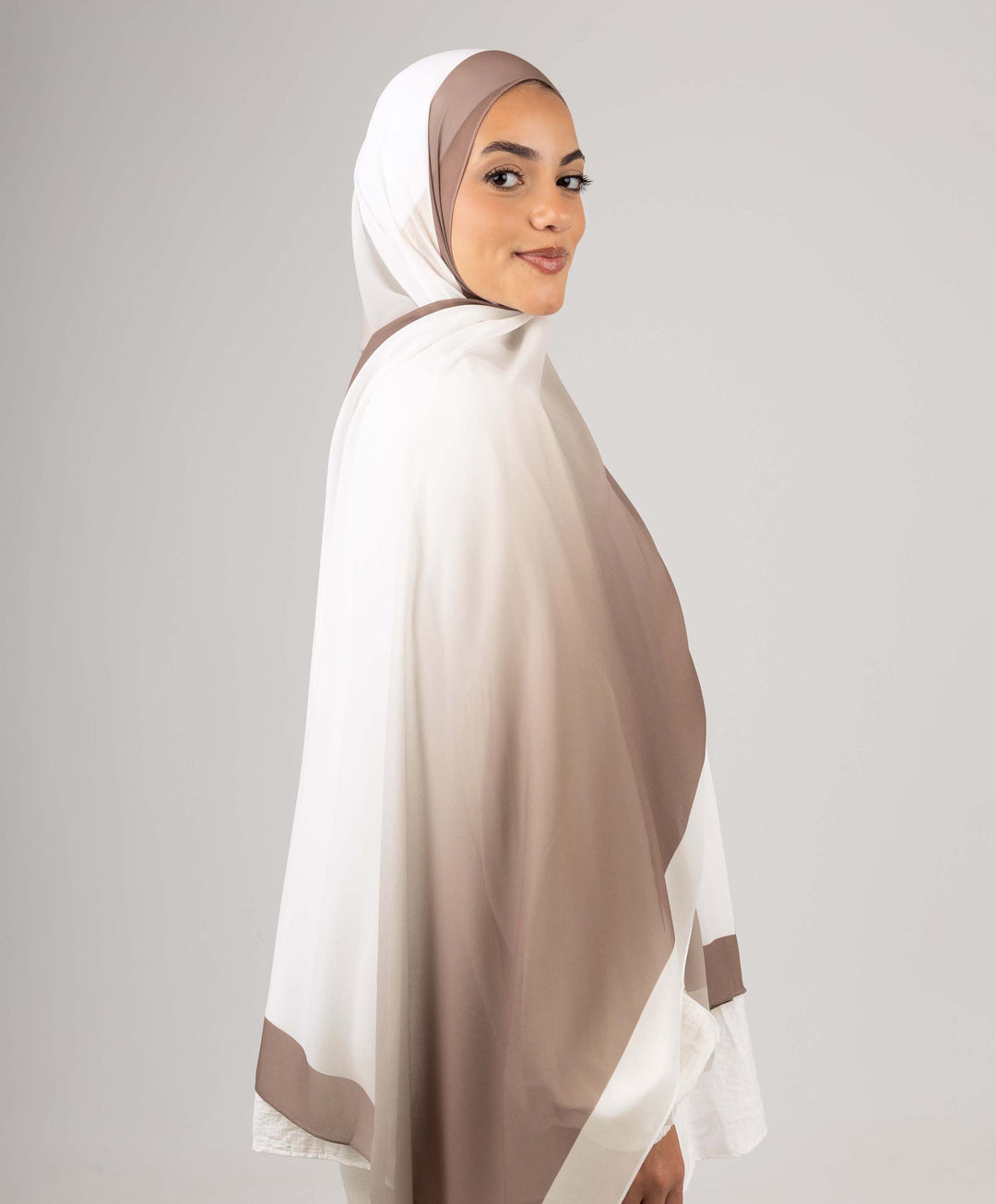 Flow Gradient Chiffon Scarf