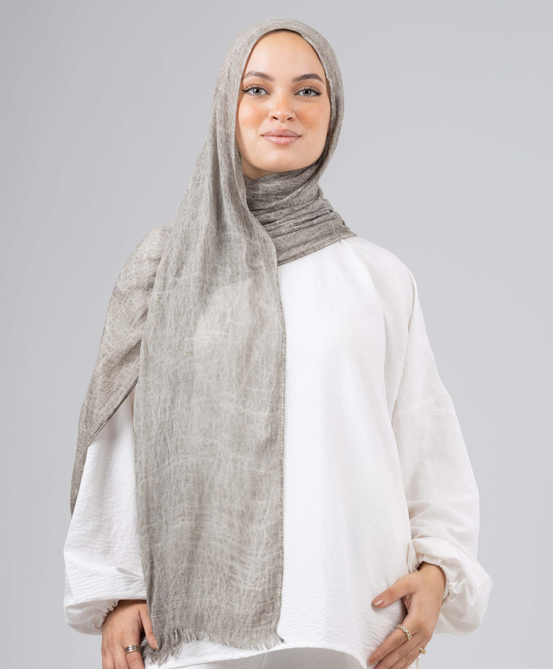Bamboo Cotton Crushed Scarf