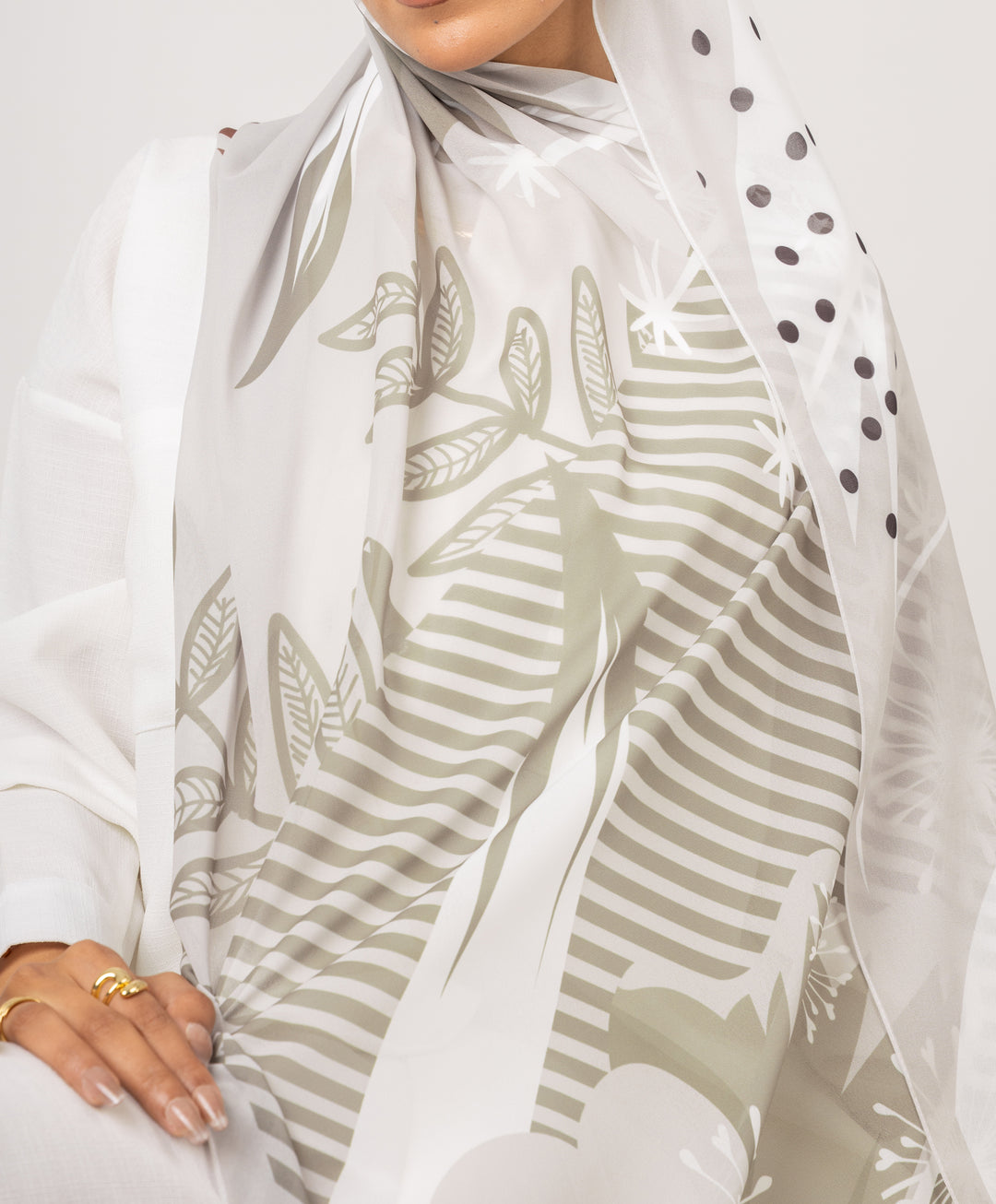 Sage Stripe Scarf
