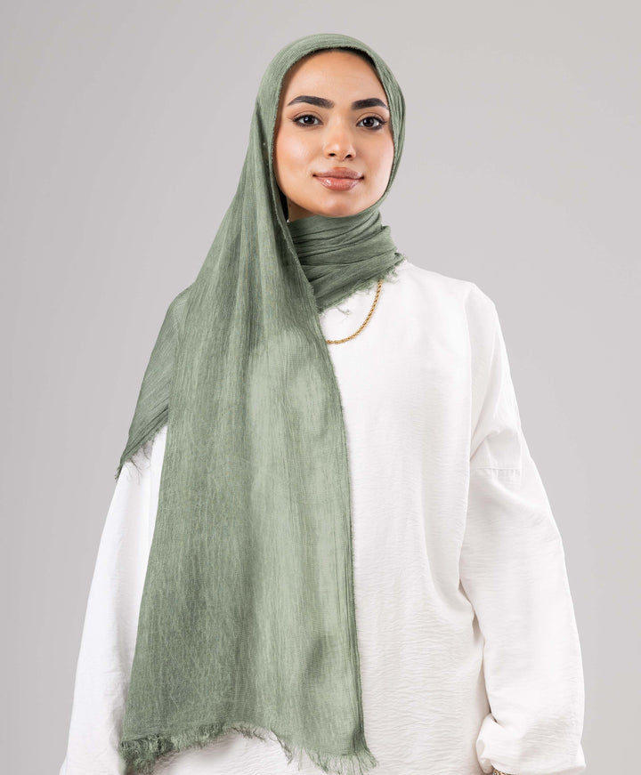 Gloomy Linen Marble Scarf