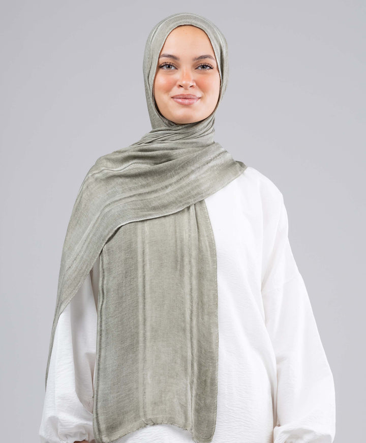 Lined Marble Cotton Scarf