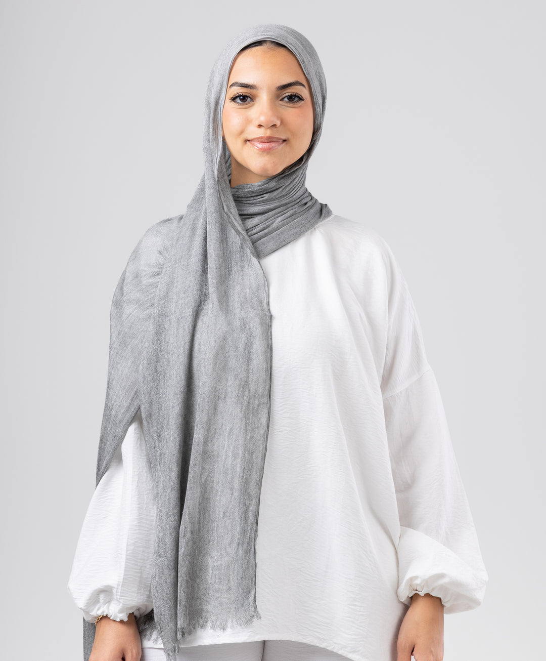 Elegance Crinkled Cotton Scarf
