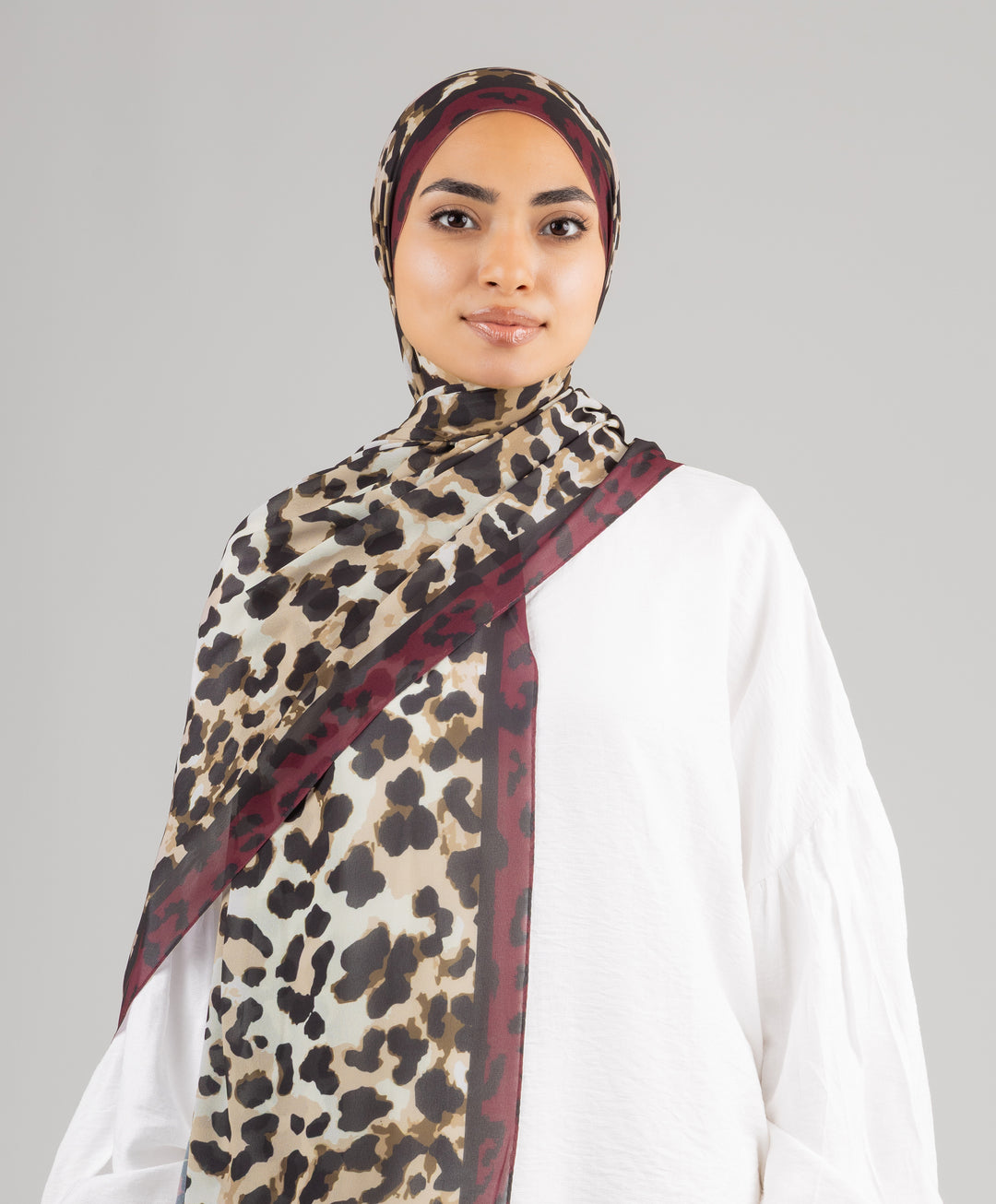 Golden Spots Chiffon Scarf
