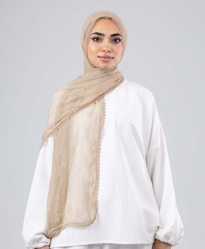 Lace Luxe Crinkle Scarf
