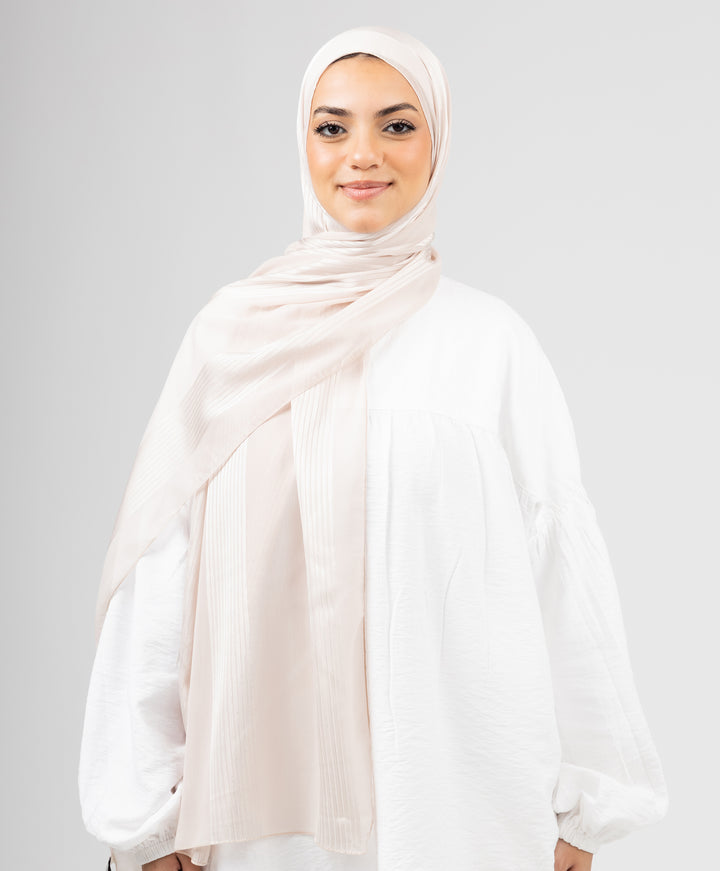 Glittery Crinkle Satin Chiffon Scarf