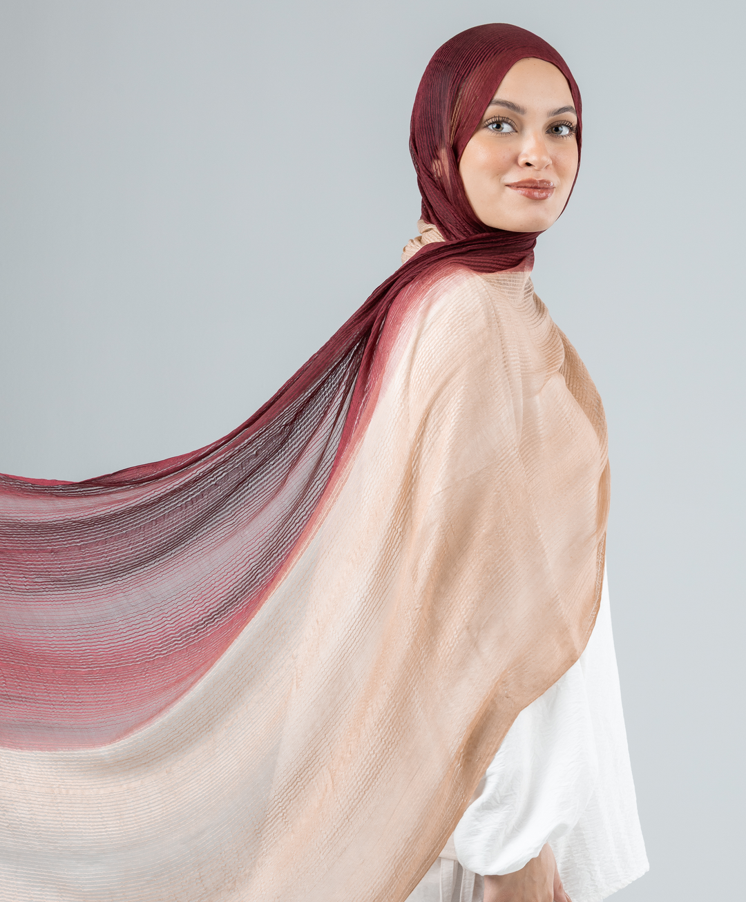 Soft Gradient Cotton Scarf