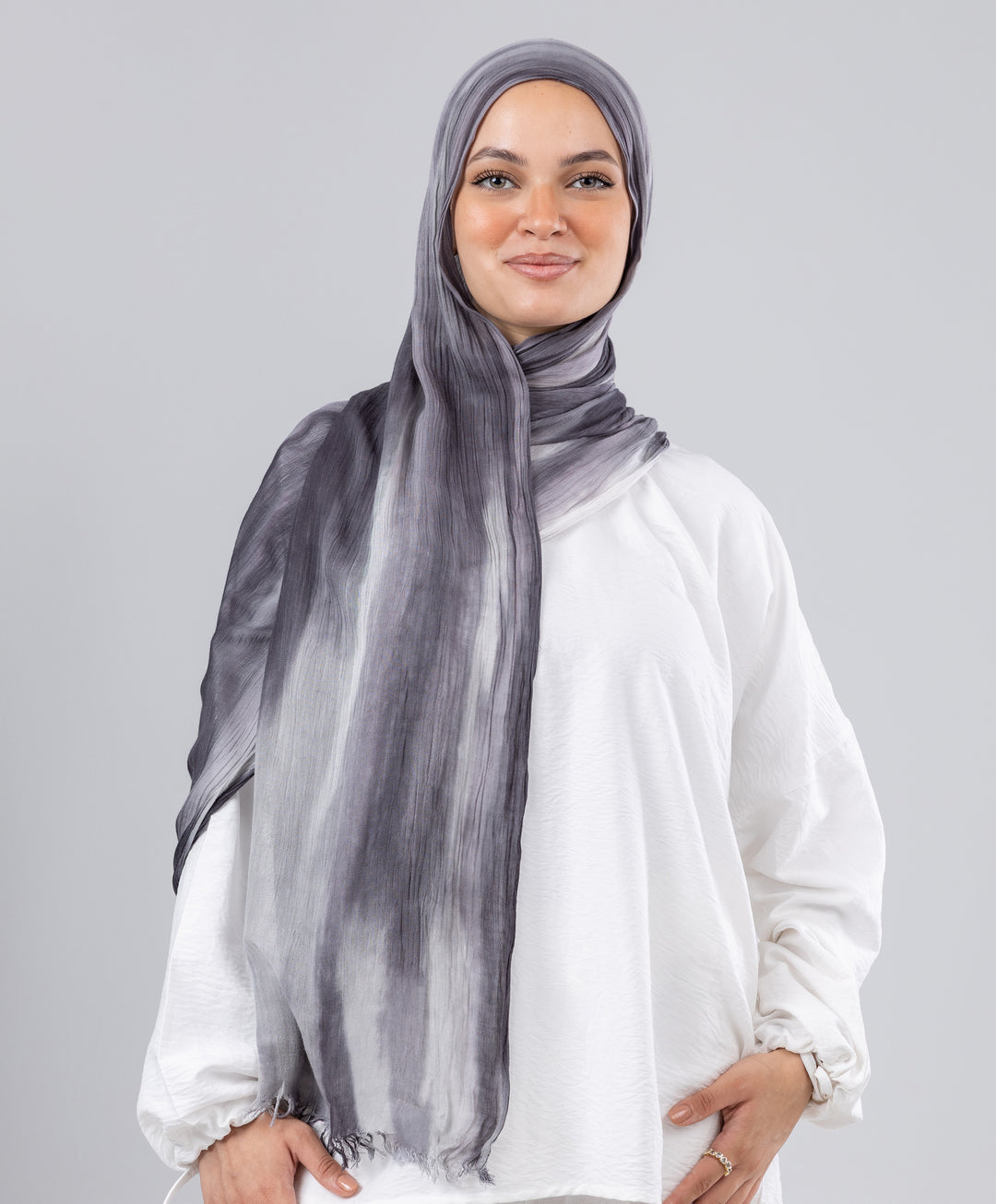 Tie Dye Linen Scarf