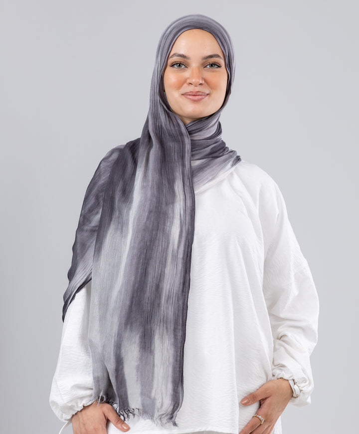 Tie Dye Linen Scarf