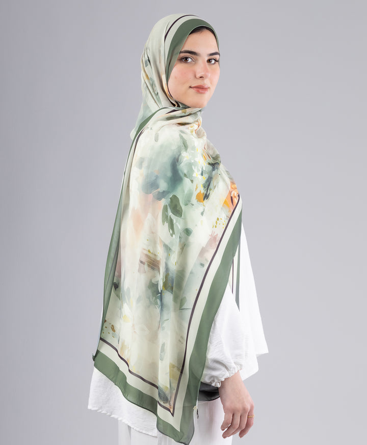 Sage Chiffon Scarf