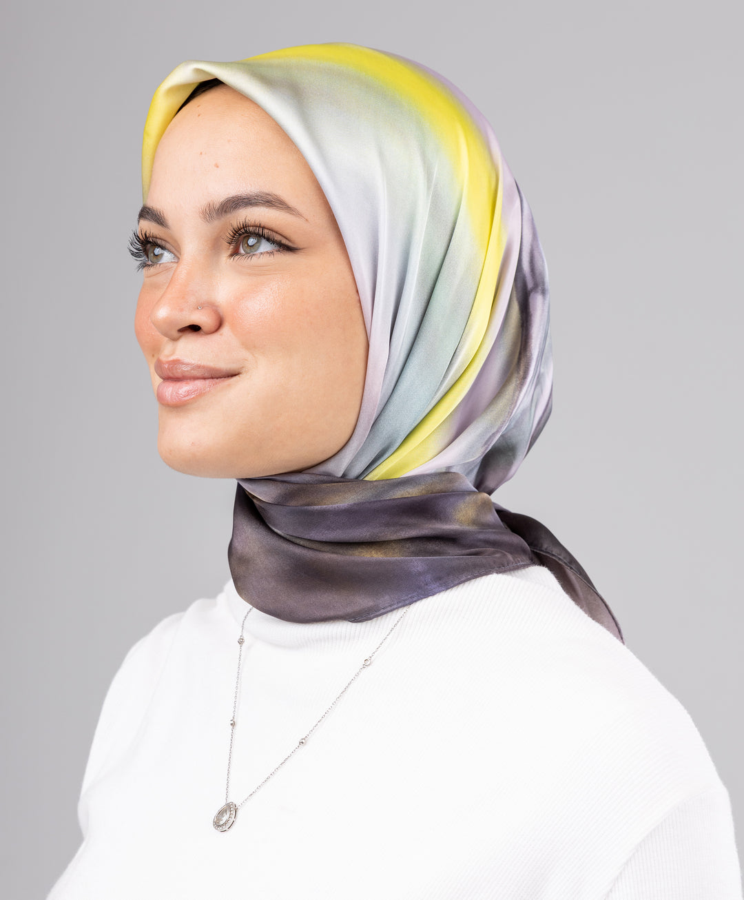 Printed Silk Square Scarf