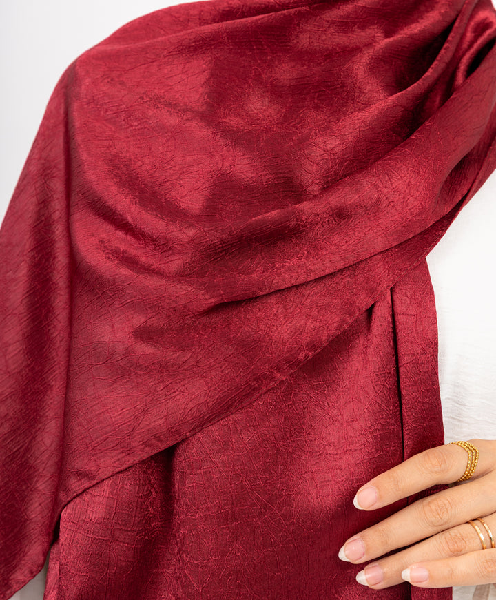 Crushed Satin Scarf